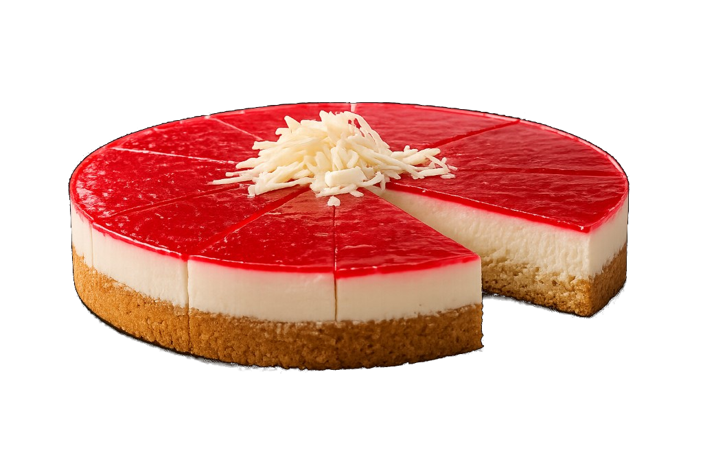 Frambuazlı Beyaz Çikolatalı Cheesecake ürünü